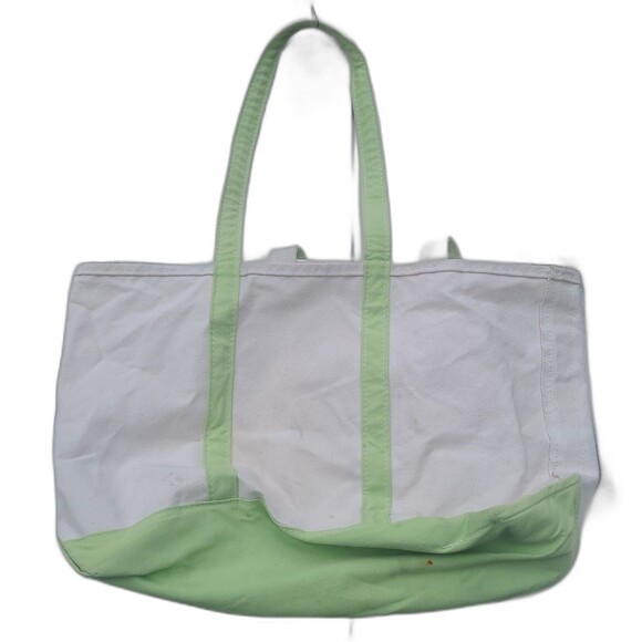 Vintage LL Bean Boat Tote Lime Green - Picture 1 of 7